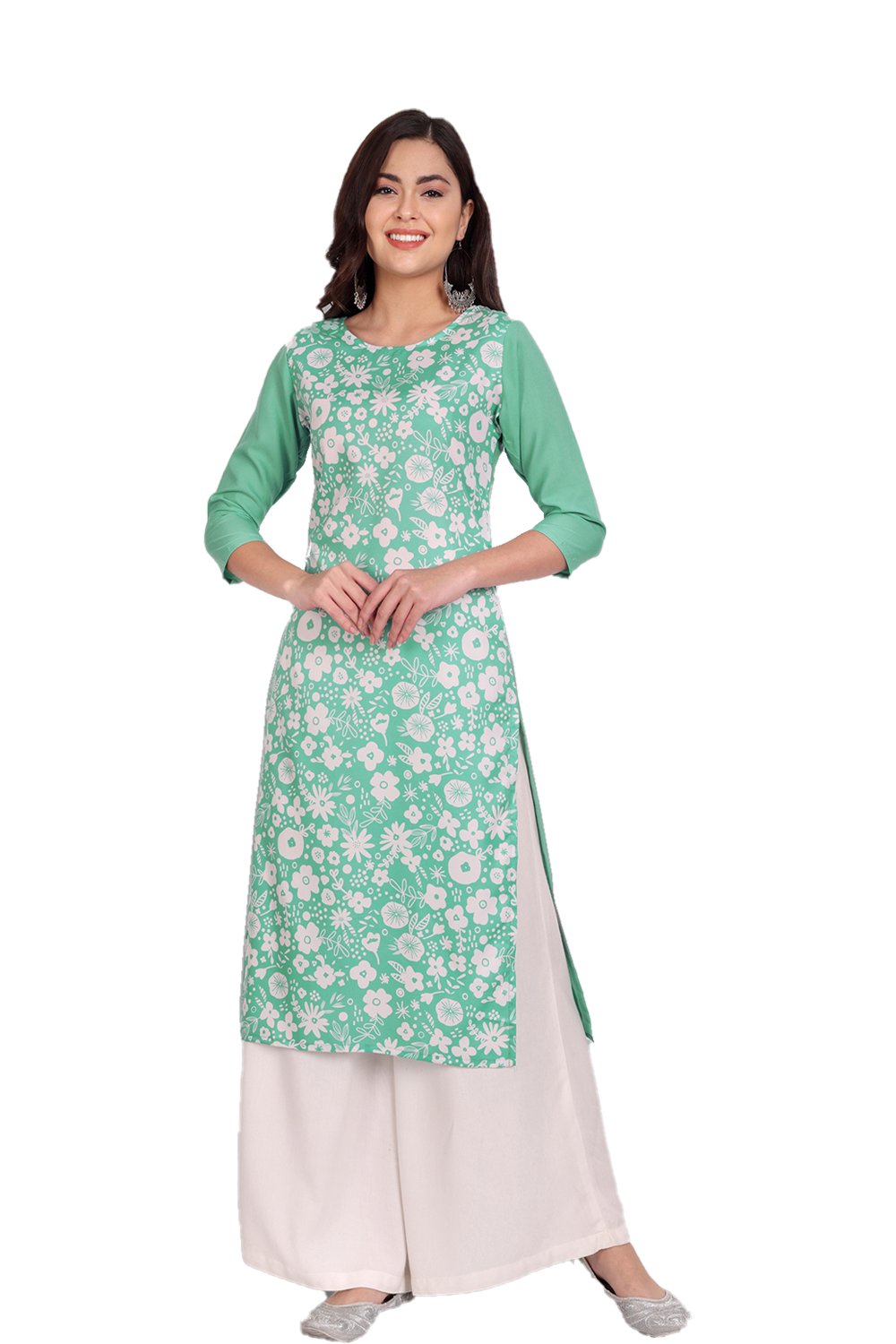 Crape Kurti 3 Regular Wear Crepe Wholesale Printed Kurti 
